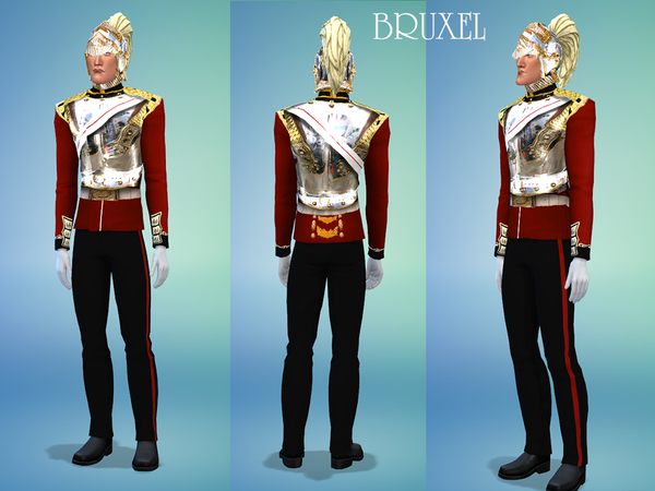 Sims 4 Royal Guard Uniform by Bruxel at TSR
