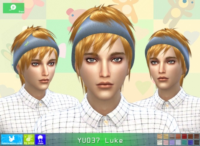 Sims 4 YU037 Luke hair for males (Free) at Newsea Sims 4