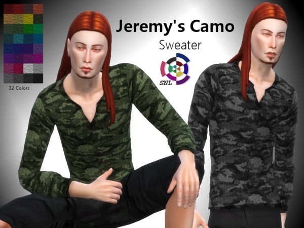 Sims 4 Jeremys Camo by SuperNerdyLove at TSR