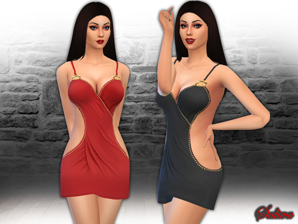 Sims 4 Day n Night Dress by Saliwa at TSR