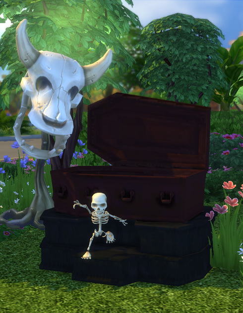 Sims 4 TNW Coffin Crib Decor by BigUglyHag at SimsWorkshop