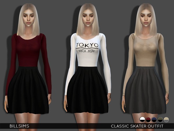 Sims 4 Classic Skater Outfit by Bill Sims at TSR