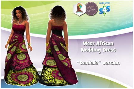 West African Wedding Dress at The African Sim