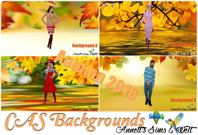 Sims 4 CAS Backgrounds Autumn 2016 at Annett’s Sims 4 Welt