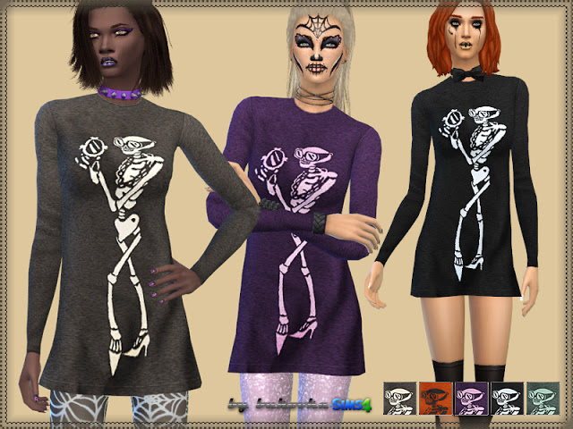 Sims 4 Dress Fashion Skeleton at Bukovka