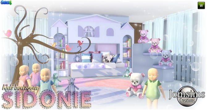 Sims 4 Sidonie kids bedroom at Jomsims Creations