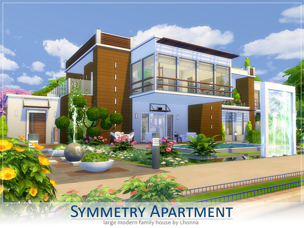 Sims 4 Symmetry Apartment by Lhonna at TSR