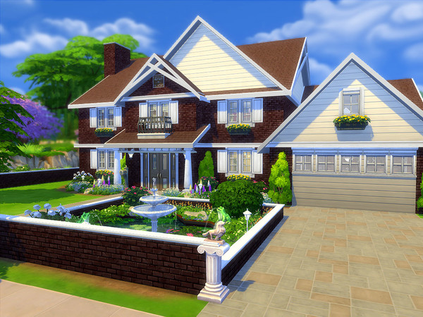Sims 4 The Dolton house by sharon337 at TSR