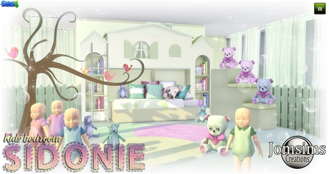 Sims 4 Sidonie kids bedroom at Jomsims Creations
