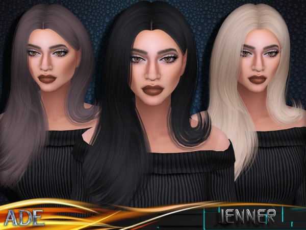 Sims 4 Jenner hair by Ade Darma at TSR