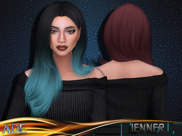 Sims 4 Jenner hair by Ade Darma at TSR