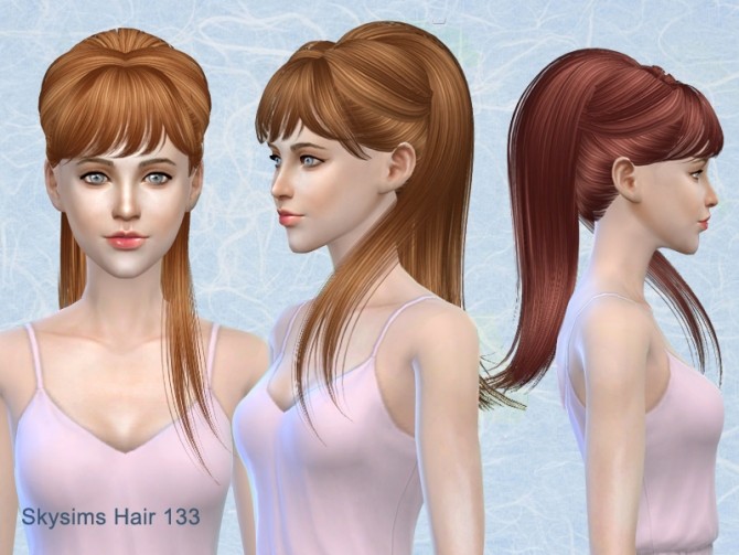 Sims 4 Skysims hair 133 (Pay) at Butterfly Sims