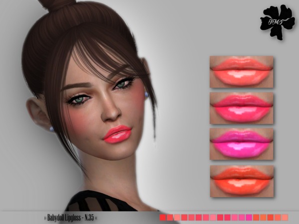 Sims 4 IMF Babydoll Lipgloss N.35 by IzzieMcFire at TSR