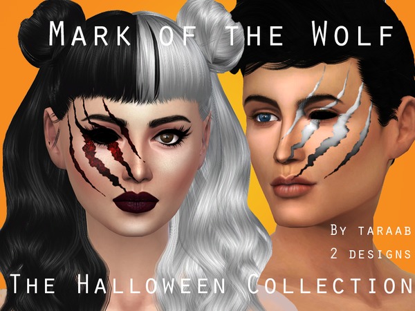 Sims 4 The Halloween Collection Mark of the Wolf by taraab at TSR
