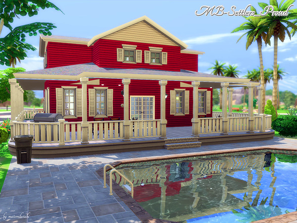 Sims 4 MB Settlers Proud house by matomibotaki at TSR