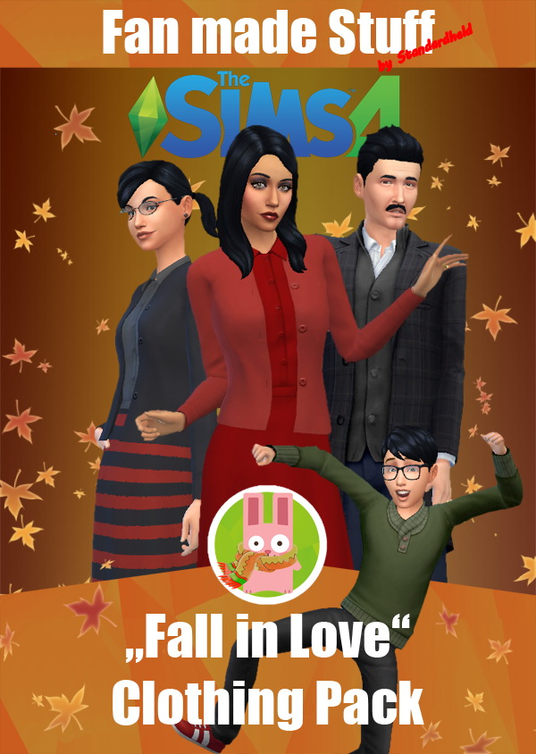 Sims 4 Fall in love Fan made Clothing Pack A part by Standardheld at SimsWorkshop