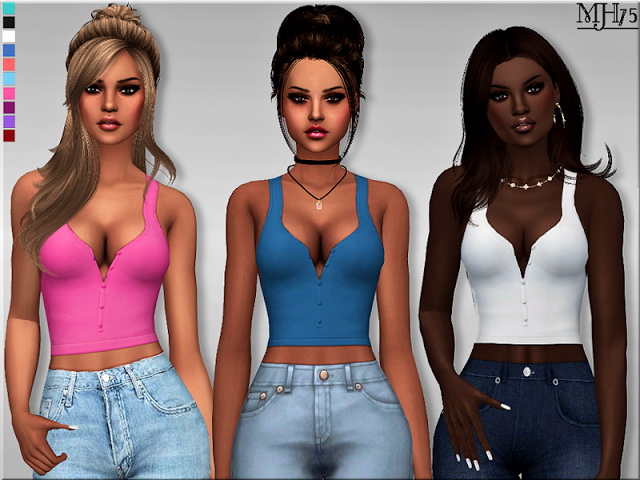 Sims 4 Reveal Top by Margeh75 at Sims Addictions