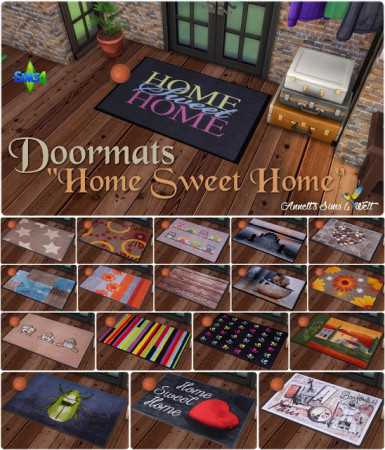 Home Sweet Home doormats at Annett’s Sims 4 Welt