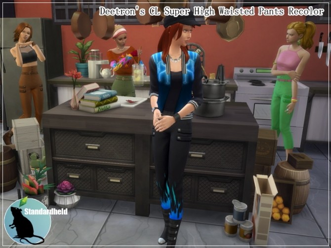 Sims 4 Super high waist pants by Standardheld at SimsWorkshop