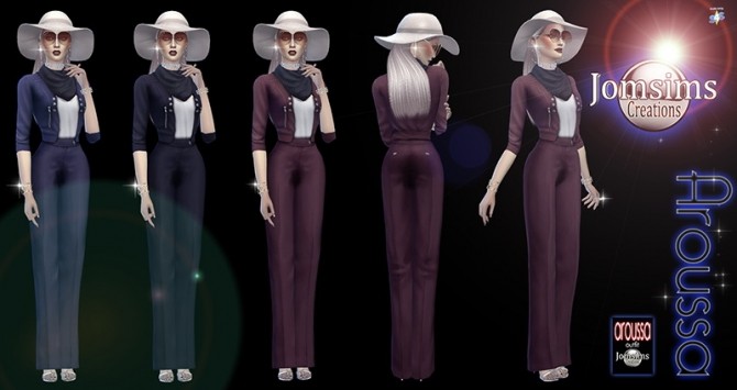 Sims 4 Aroussa outfit at Jomsims Creations
