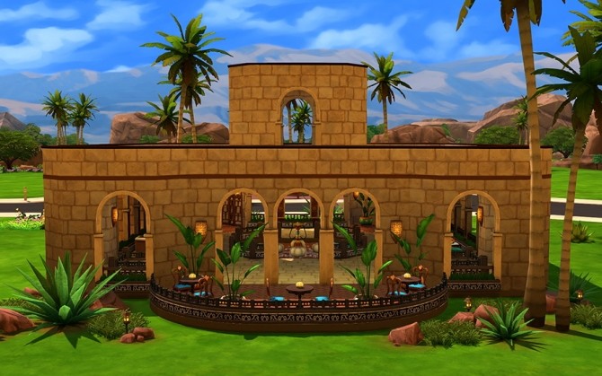 Sims 4 Rahat Lokum Cafe by Rany Randolff at ihelensims