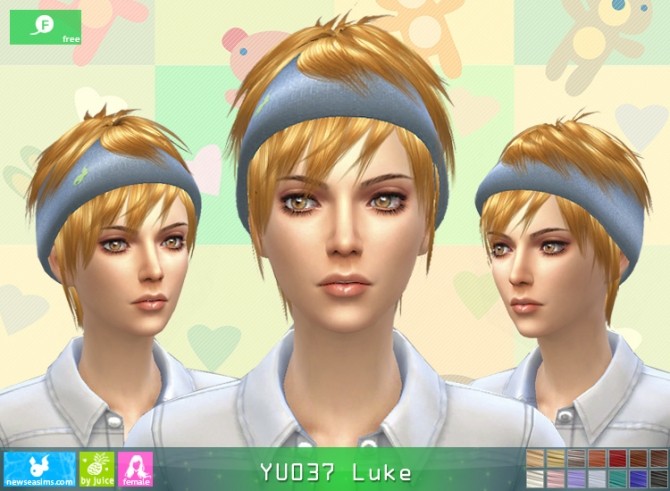 Sims 4 YU037 Luke hair F (Free) at Newsea Sims 4