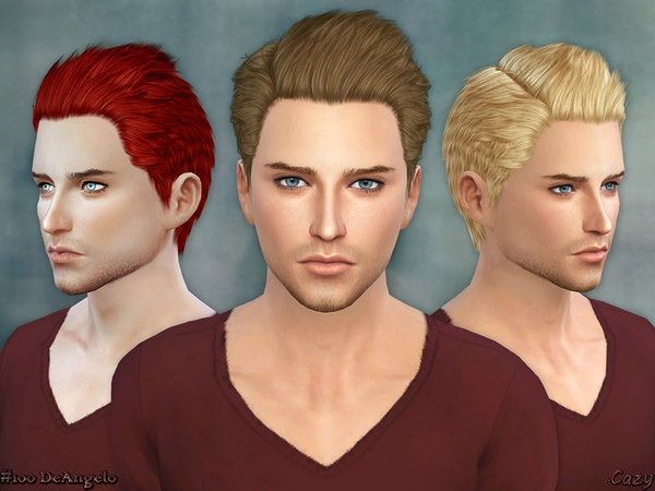 Sims 4 DeAngelo Conversion Hairstyle by Cazy at TSR