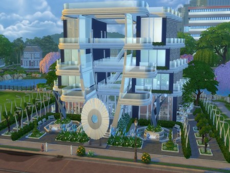 Sky View Modern Apartment Building by PxiPlays at TSR