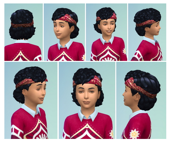 Sims 4 Kidcurls with Headband at Birksches Sims Blog
