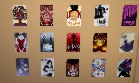 City Posters Under Glass by Ciablue at Mod The Sims