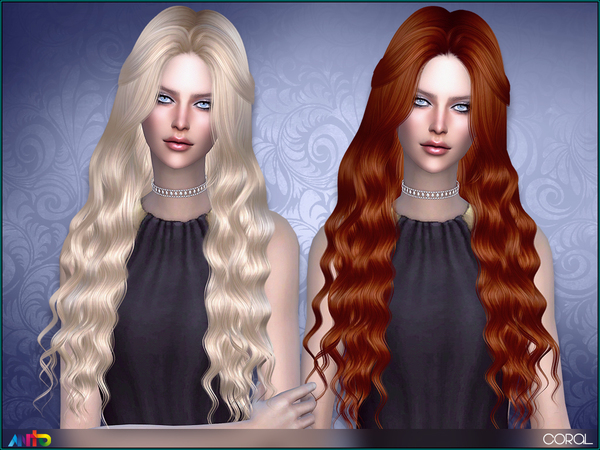 Sims 4 Coral Hair by Anto at TSR
