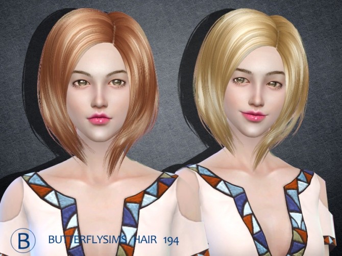 Sims 4 B fly hair 194 (Pay) by YOYO at Butterfly Sims