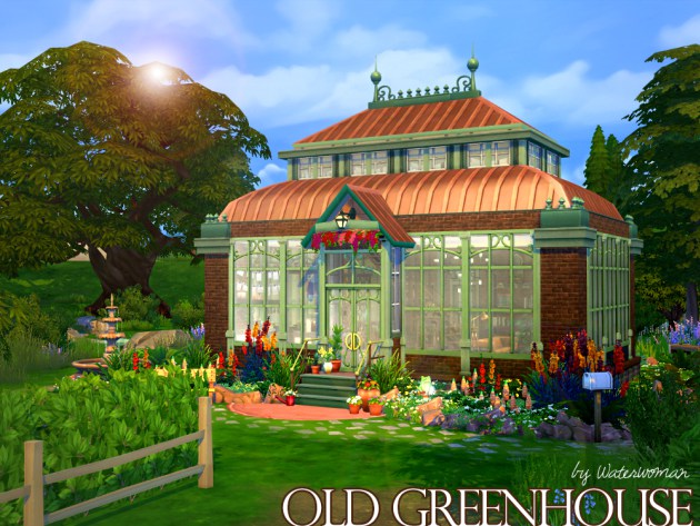 Sims 4 Old Greenhouse by Waterwoman at Akisima