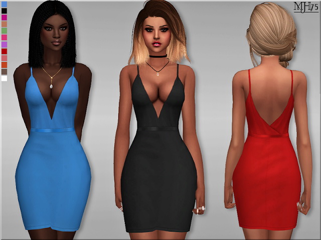 Sims 4 Viktoria Dress by Margeh75 at Sims Addictions