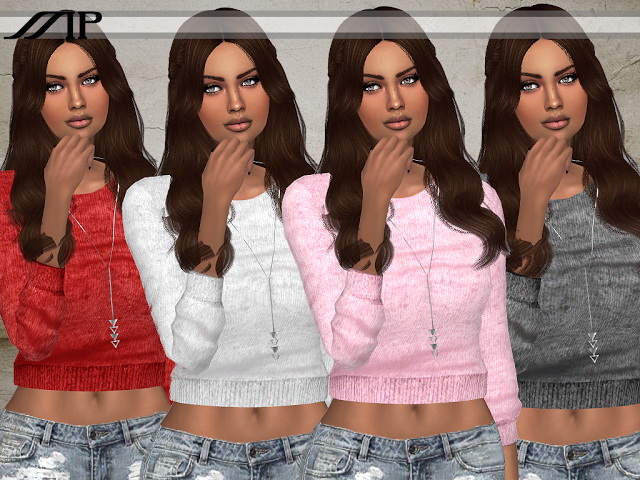 Sims 4 MP Flower Skull Sweaters at BTB Sims – MartyP