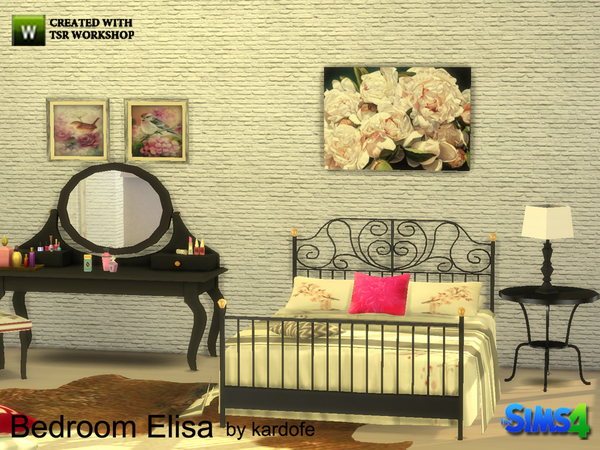 Sims 4 Elisa bedroom by kardofe at TSR