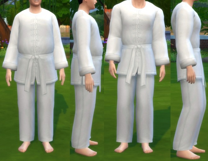 Sims 4 Sim Fu Uniform (TS3 WA) by ZeroG667 at Mod The Sims
