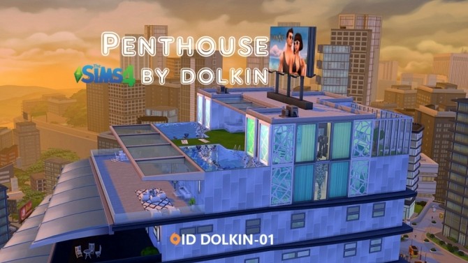 Sims 4 Penthouse by Dolkin at ihelensims
