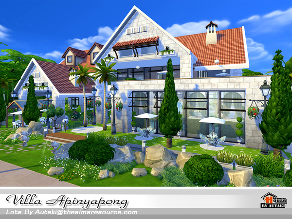 Sims 4 Villa Apinyapong by autaki at TSR