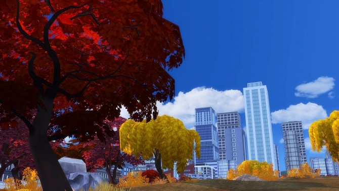 Sims 4 City Living autumn update at Dani Paradise