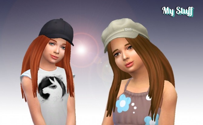 Sims 4 Aurea Hair for Girls at My Stuff