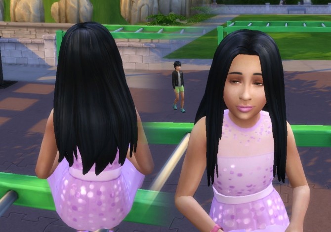 Sims 4 Aurea Hair for Girls at My Stuff