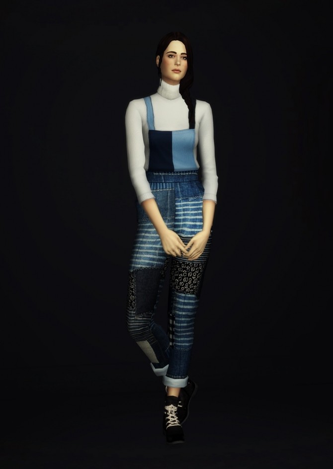 Sims 4 Overall jumpsuits for F at Rusty Nail