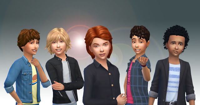 Sims 4 Boys Hair Pack 3 at My Stuff