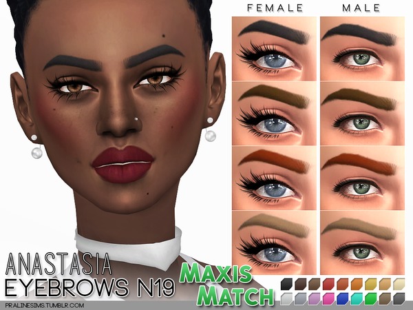 sims 4 male maxis match eyebrows