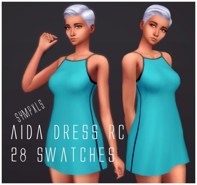 Sims 4 Aida Dress RC by Sympxls at SimsWorkshop