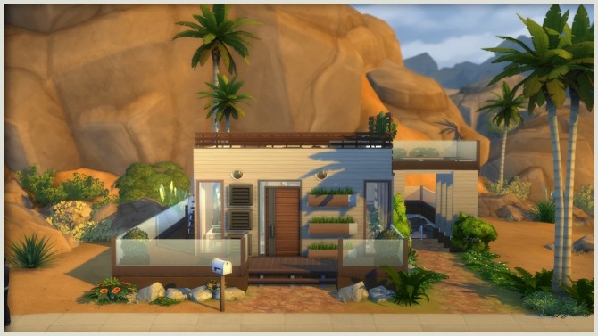 Sims 4 Agave Small Home by Mary Jiménez at pqSims4