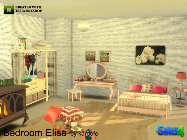 Sims 4 Elisa bedroom by kardofe at TSR