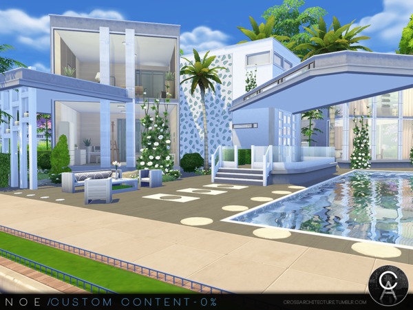 Sims 4 Noe house by Pralinesims at TSR