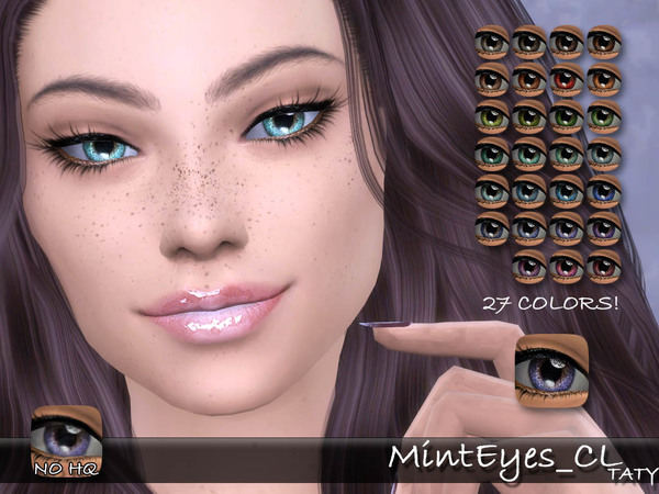 Sims 4 Mint Eyes CL by tatygagg at TSR